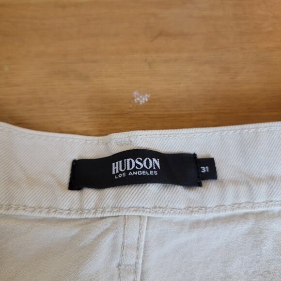 Hudson Jade Loose-Fit Straight Peyote Dip-Dye Jean Neutral Ombre Wash 31 - Picture 6 of 16